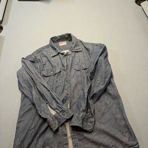 Denim Button-Up Shirt